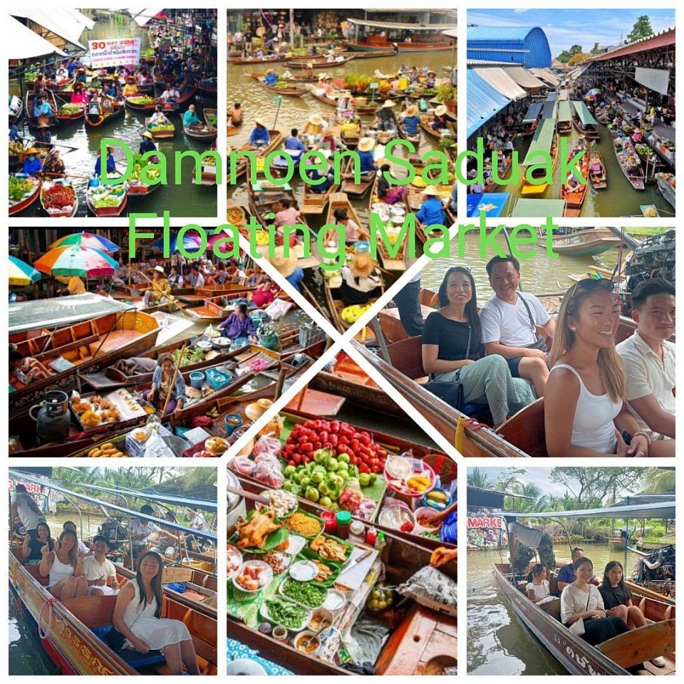 You can book a van or SUV to tour Damnoen Saduak Floating Market and nearby places at any time.