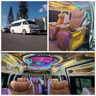 LUXURY Van rental service with driver to travel to other provinces